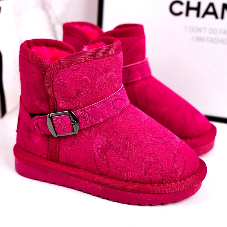 Apawwa Doposci Bambino Con Pelliccia Fucsia Kawai rosa 1