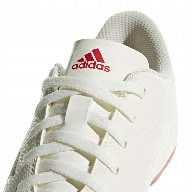 Scarpe da calcio Adidas Nemeziz 18.4 FxG Jr CM8510 bianca 4