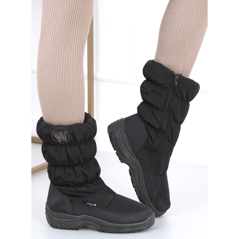 Stivali da neve Retto Black da donna nero 1