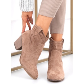 Stivali con tacco alto di Bedd Khaki beige cachi 2