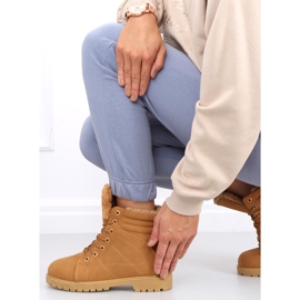 Stivali in legno coibentati da donna Polle Camel marrone 1