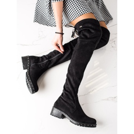 Lucky Shoes Stivali Con Plateau Decorativo nero 1