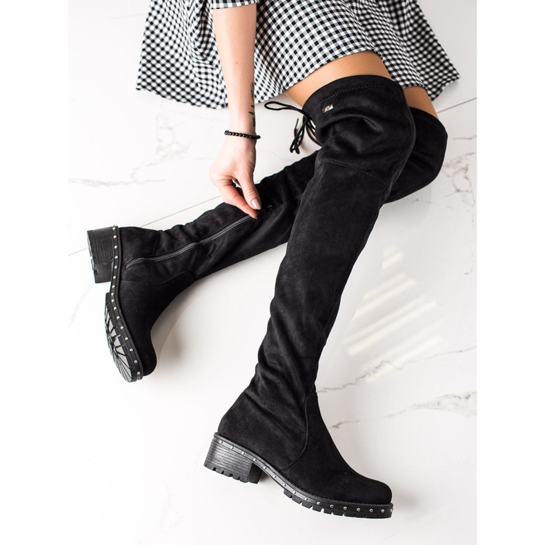 Lucky Shoes Stivali Con Plateau Decorativo nero 1