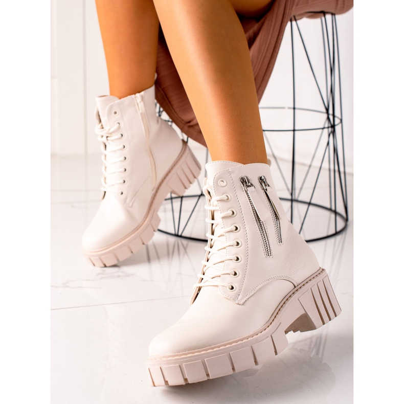 Goodin Trapper alla moda con cerniere decorative beige 1