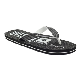 Big Star 174621 infradito scarpe da uomo bianca nero 1