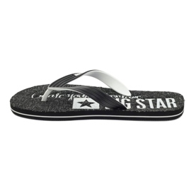 Big Star 174621 infradito scarpe da uomo bianco nero 2