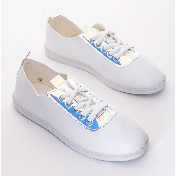 Sneakers da donna White Roses bianco 1