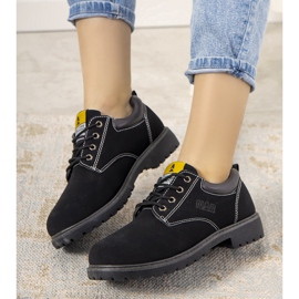 Scarpe nere su una spessa suola Pelland nero 2