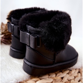 Stivali Da Neve Per Bambini Con Pelliccia Nero Madie 2