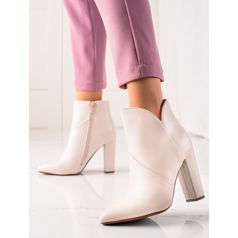 Seastar Stivali con tacco alto beige 1