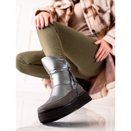 Weide Comodi scarponi da neve caldi nero 1