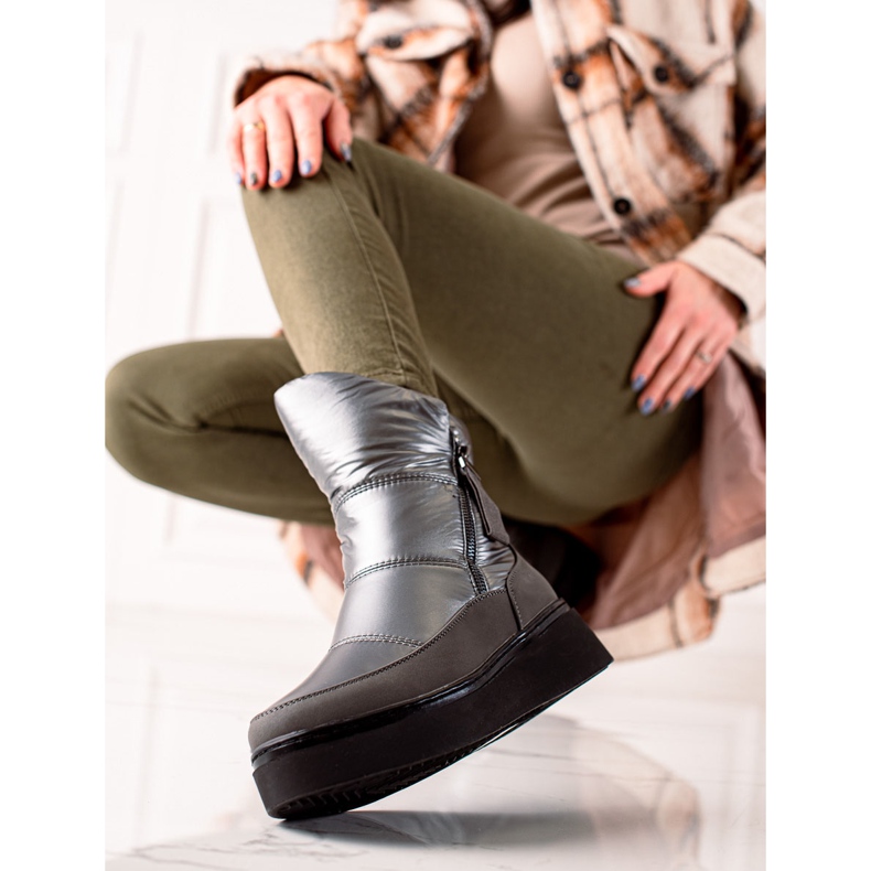 Weide Comodi scarponi da neve caldi nero 1