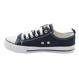 American Club Sneaker femminili legate blu navy American LH10 multicolore 3