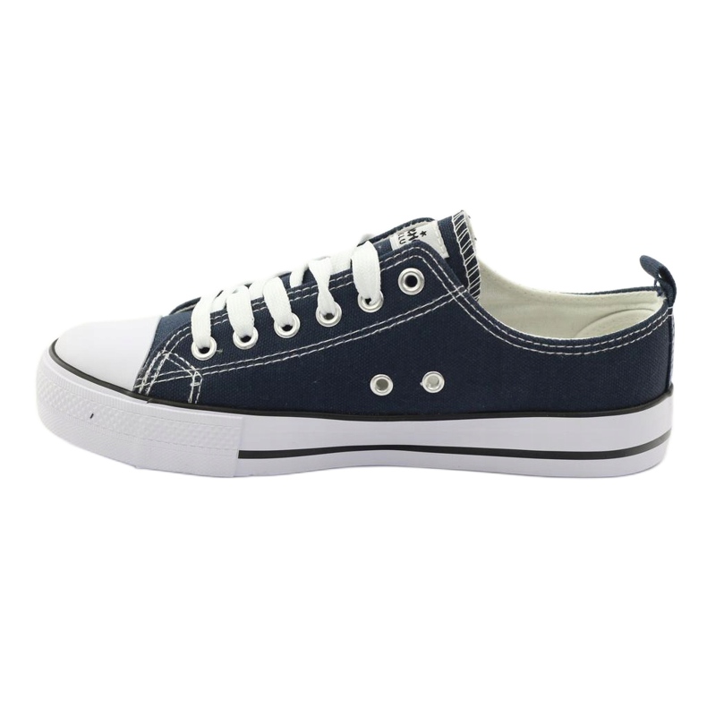 American Club Sneaker femminili legate blu navy American LH10 multicolore 3