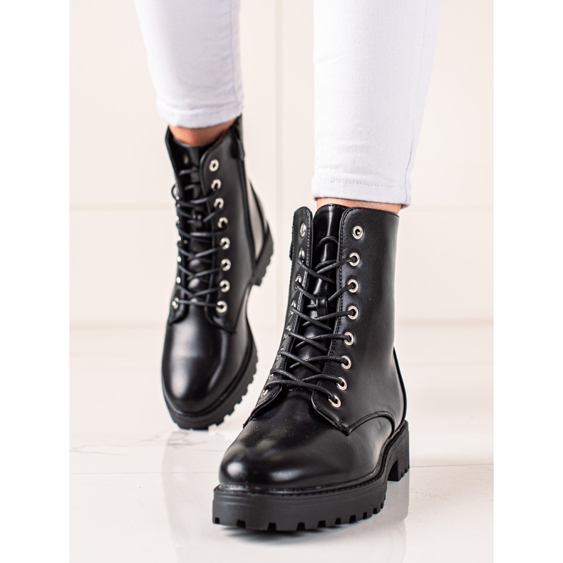 Bestelle Trappers classici con cerniera decorativa nero 1
