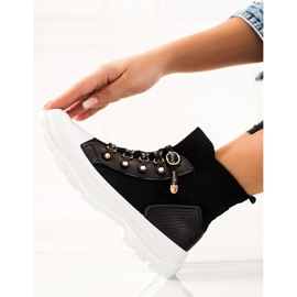 Goodin Sneakers alte alla moda nero 1