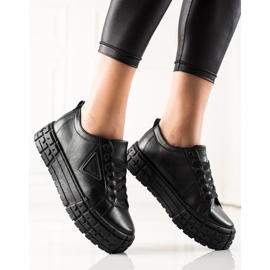 Goodin Sneakers Con Ecopelle Sulla Piattaforma nero 1