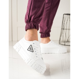 Goodin Sneakers Con Ecopelle Sulla Piattaforma bianco 1