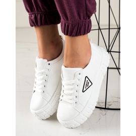 Goodin Sneakers Con Ecopelle Sulla Piattaforma bianca 2