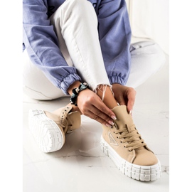 Goodin Scarpe da ginnastica di alta moda beige 2