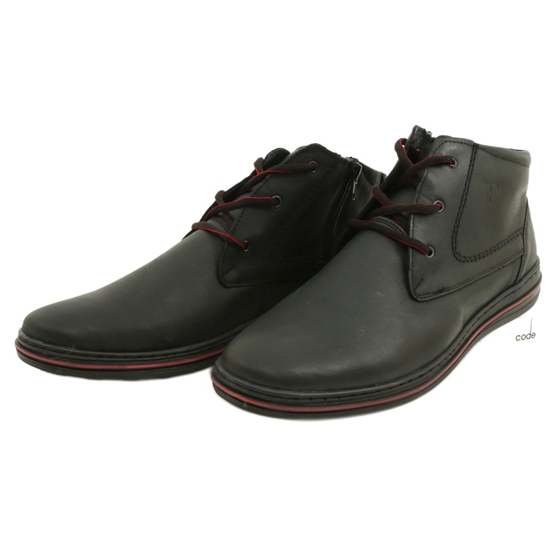 Polbut 339 scarpe da uomo nere nero 3