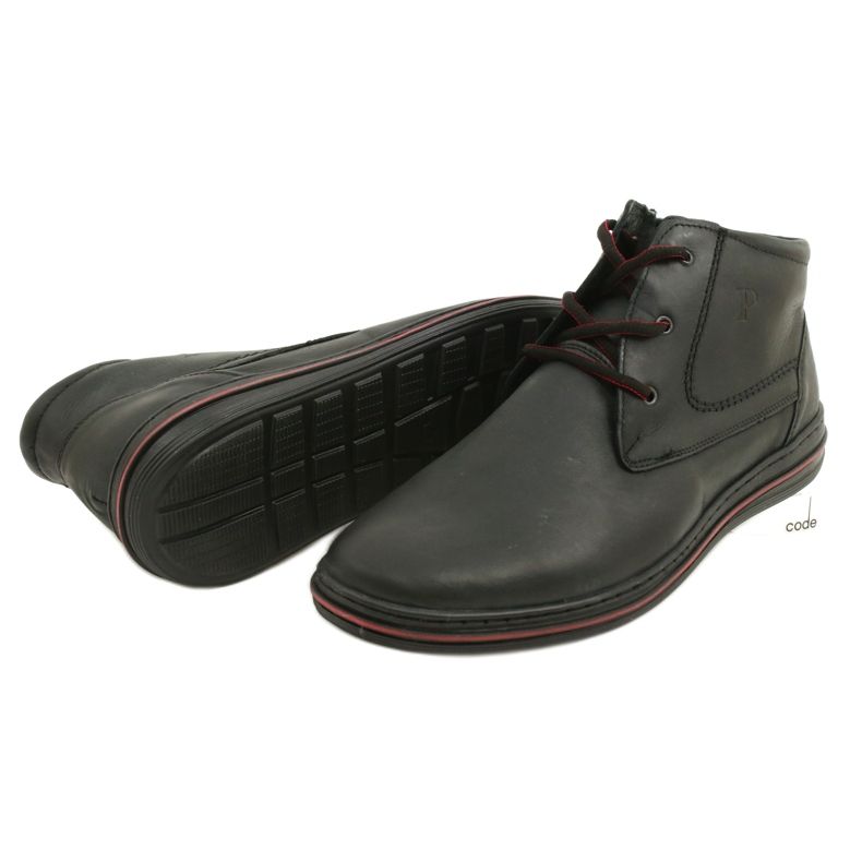 Polbut 339 scarpe da uomo nere nero 4