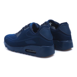 Scarpe sportive da uomo nere 5586-3 blu navy 2
