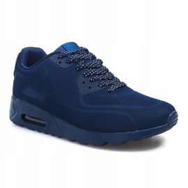Scarpe sportive da uomo nere 5586-3 blu navy 3