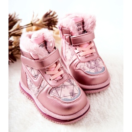 PJ2 Stivali da neve caldi per bambini Pink Shirinell rosa 2