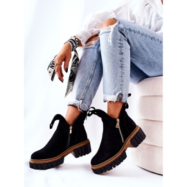 PA2 Stivali Caldi Cadence Neri Con Taglio Zip nero 2