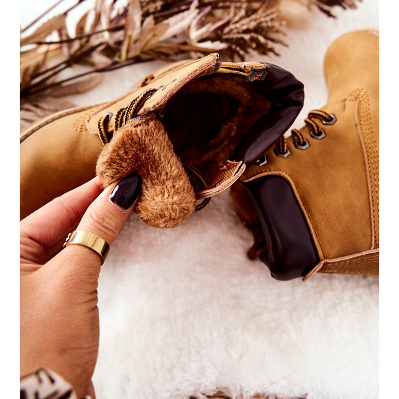 Stivali Trappers per bambini Camel Milos marrone 1