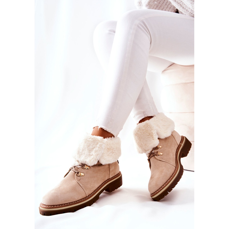 Stivali Warm Trappers Beige Nelby 1