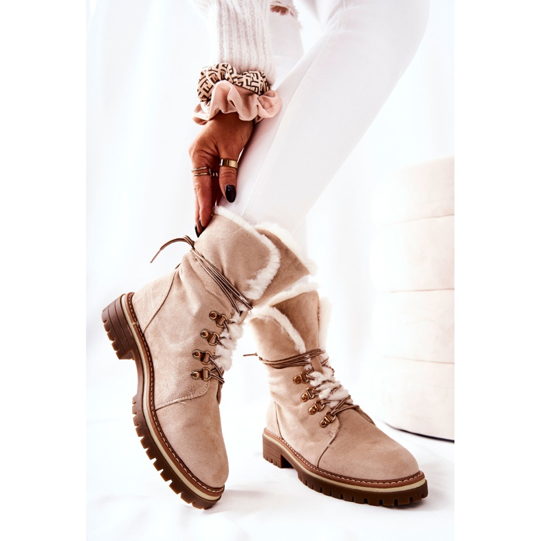 Stivali Warm Trappers Beige Nelby 2