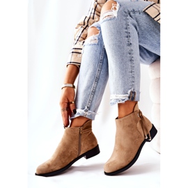Stivali Donna Camoscio Beige Numbero 1