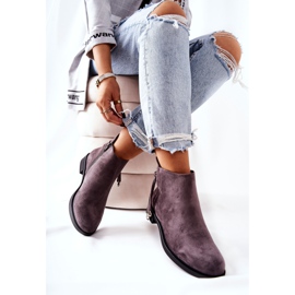 Stivali Donna Scamosciato Grigio Numbero 2