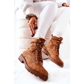 Stivali caldi Workers Camel Kimmie marrone 1