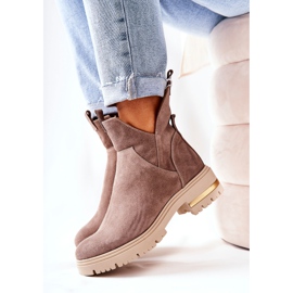 PA2 Stivali Caldi Con Taglio Cappuccino Tanya beige 1