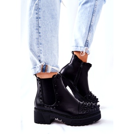 PG1 Stivali Jodhpur Comoni Neri Con Jets nero 4