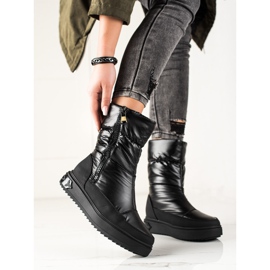 Weide Stivali da neve neri alla moda nero 1