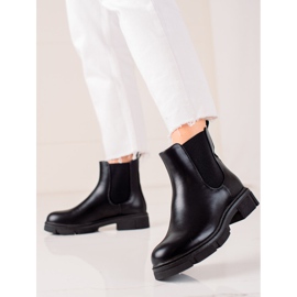 Ideal Shoes Caldi stivali Chelsea nero 2