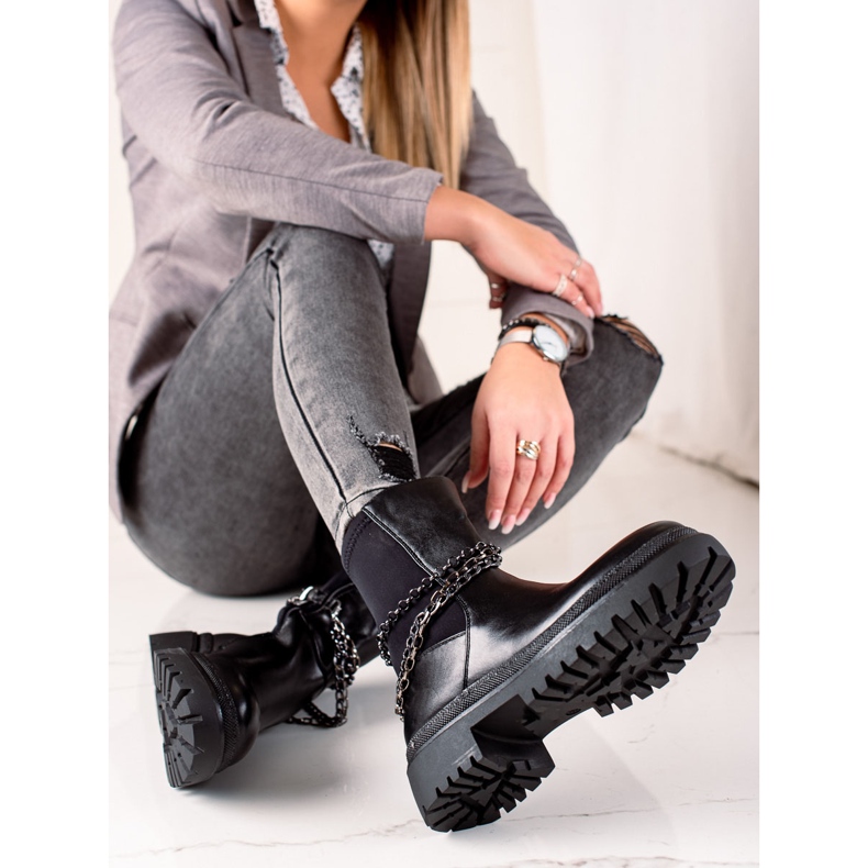 Gogo Borse coibentate con catene nero 2