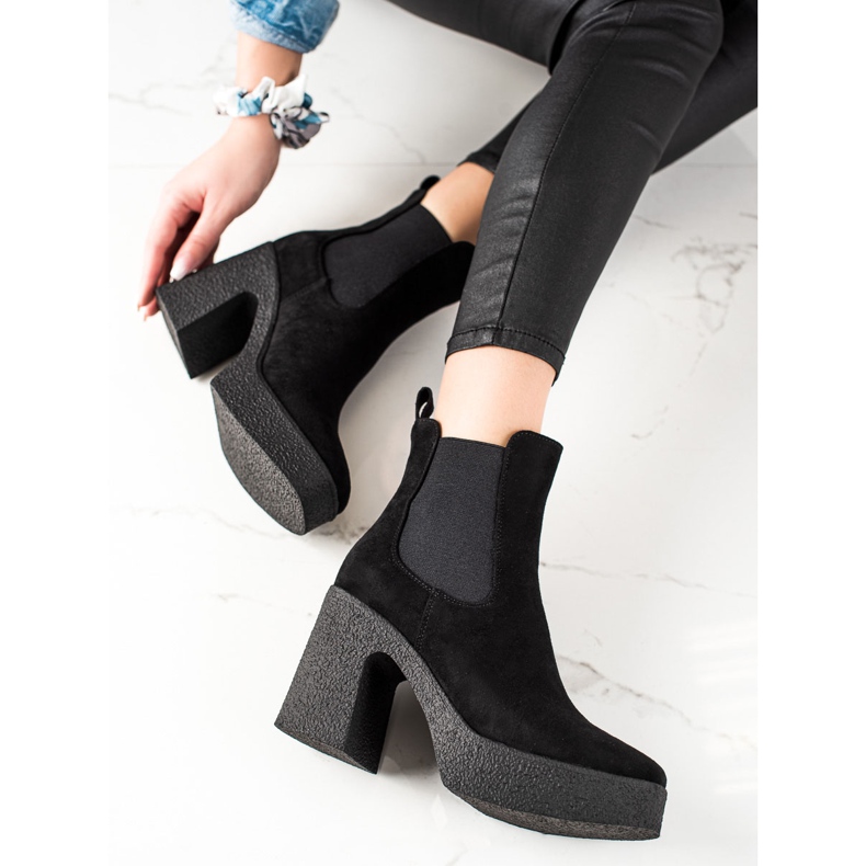 Seastar Stivali slip-on su un palo nero 1