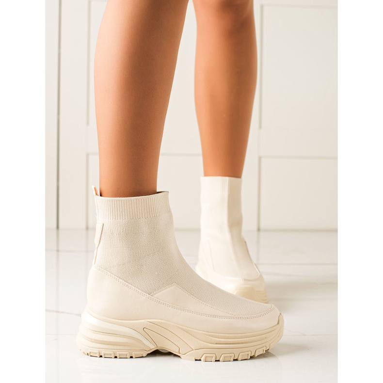 Seastar Stivali slip-on con un calzino beige 1