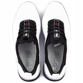 Polbut Scarpe casual da uomo in pelle K24 bianche bianca 4