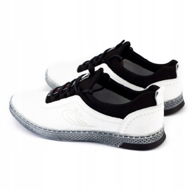 Polbut Scarpe casual da uomo in pelle K24 bianche bianco 5