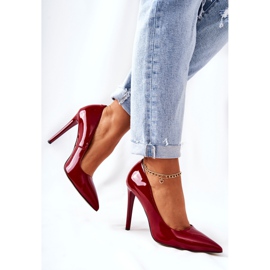 Tacchi alti laccati in Spitz Monnari 0220-005 Rosso 2