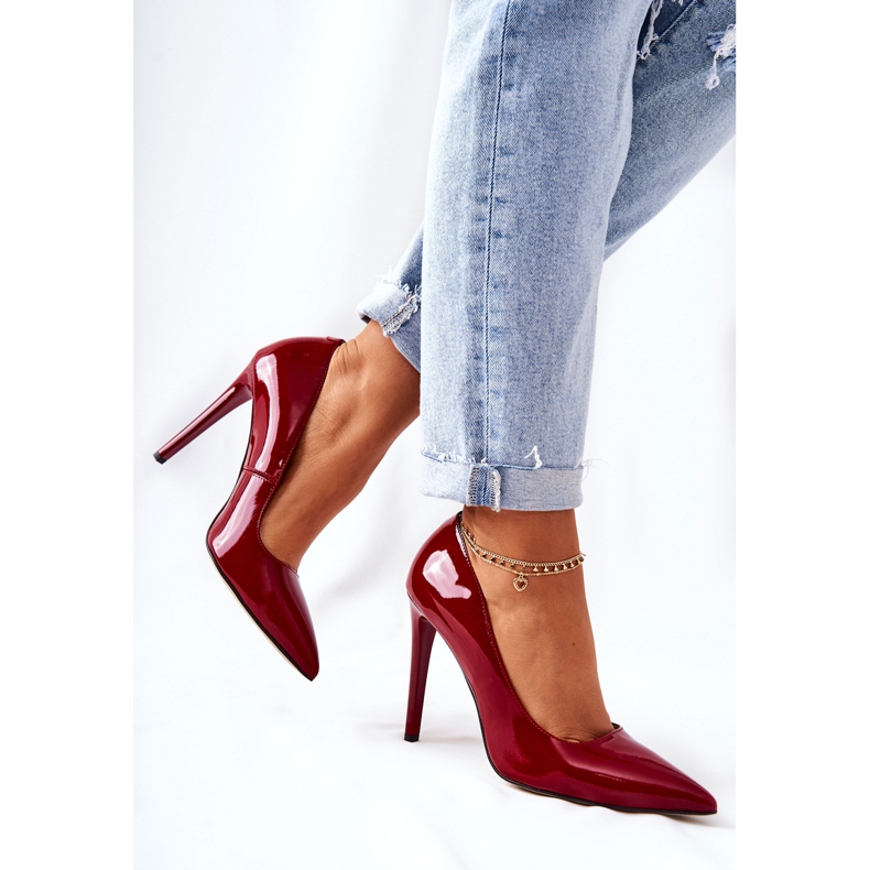 Tacchi alti laccati in Spitz Monnari 0220-005 Rosso 2