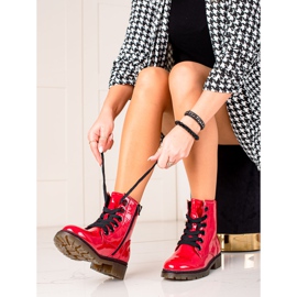 Evento Stivali laccati rossi rosso 2