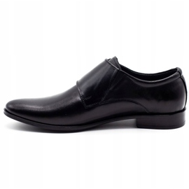 Olivier Scarpe in pelle maschile monaci 287l nero 1