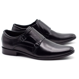 Olivier Scarpe in pelle maschile monaci 287l nero 2